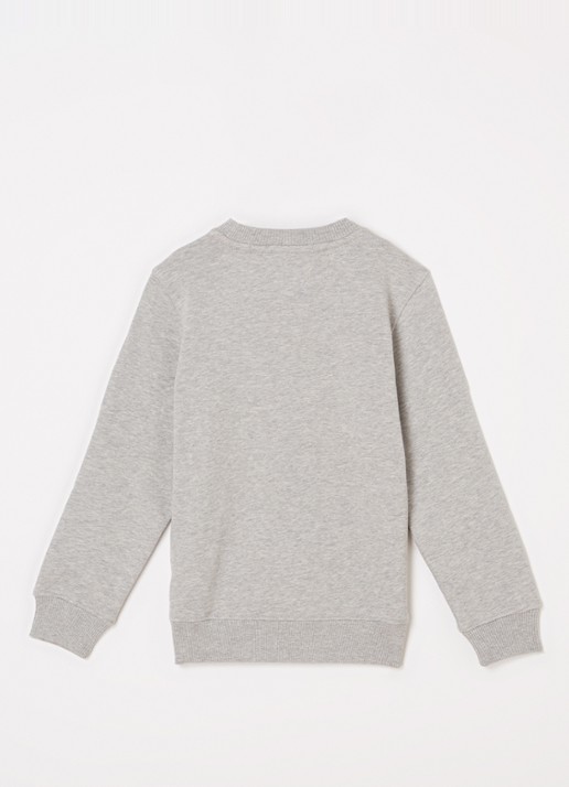 Tommy Hilfiger Sweater met logoborduring  - voorkant 2 grijsmele