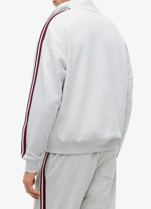 Tommy Hilfiger Sweater met opstaande kraag - achterkant 5 grijs