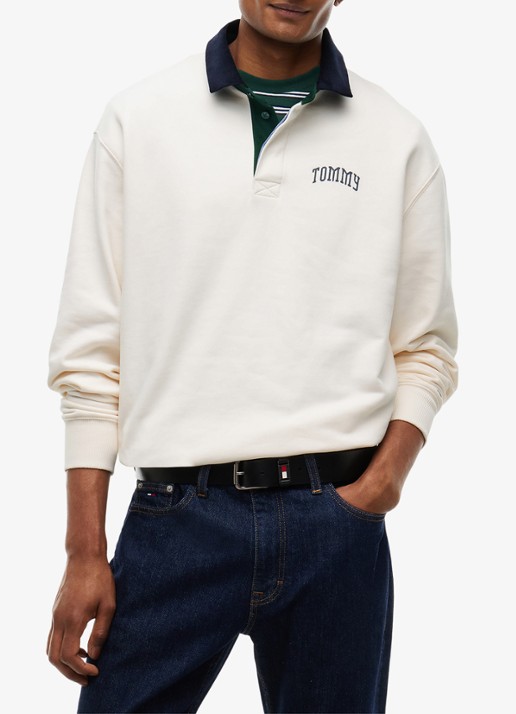 Tommy Hilfiger Sweater met polokraag en logo