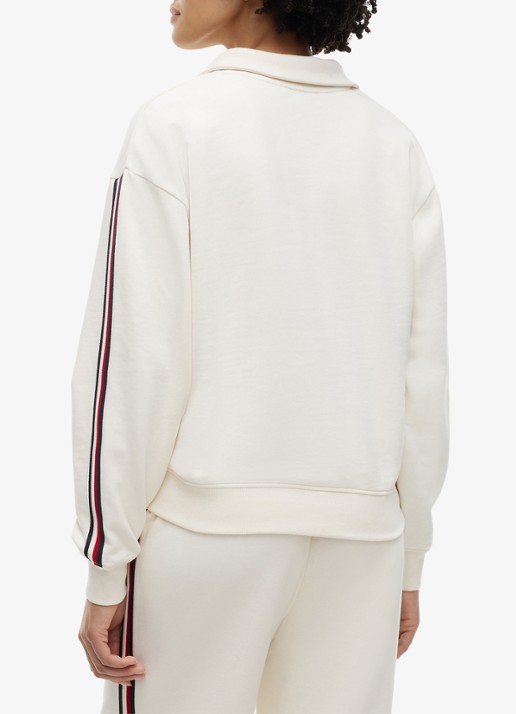 Tommy Hilfiger Sweater met polokraag - achterkant 3 ivoor