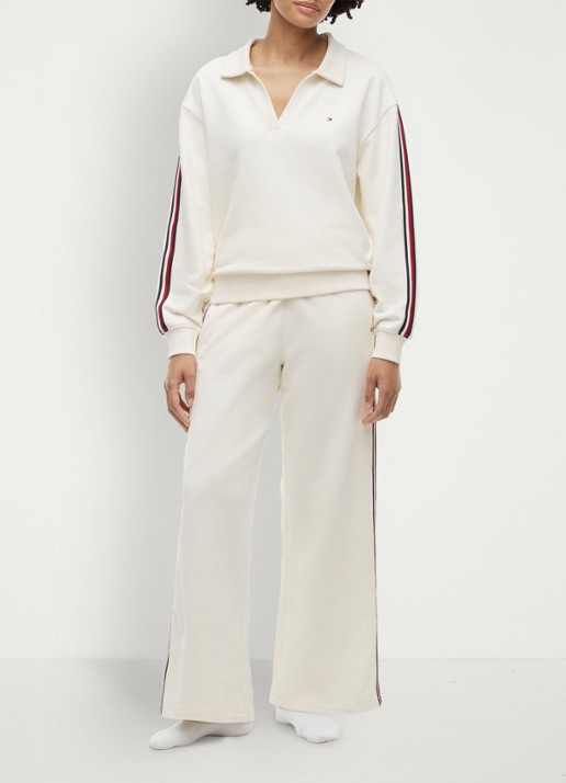 Tommy Hilfiger Sweater met polokraag - voorkant 5 ivoor