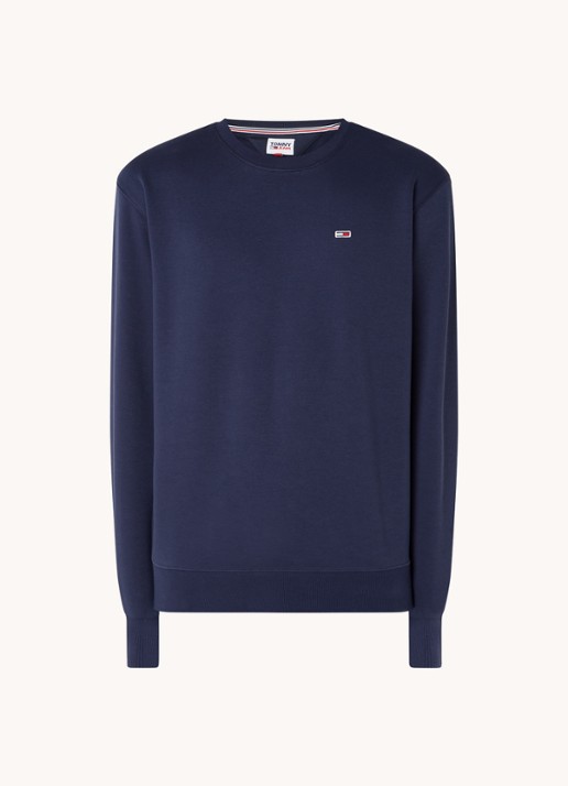 Tommy Hilfiger Sweater met ronde hals en logoborduring