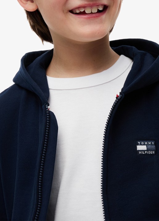 Tommy Hilfiger Sweatvest met logo - detail 3 dark night navy-c1g