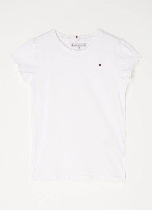 Tommy Hilfiger T-shirt met golvende zoom