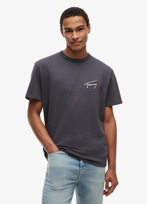 Tommy Hilfiger T-shirt met logo- en backprint