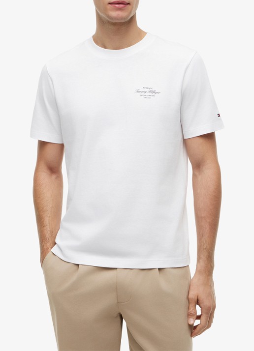 Tommy Hilfiger T-shirt met logo- en backprint