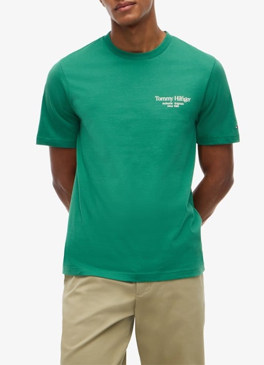 Tommy Hilfiger T-shirt met logo- en backprint