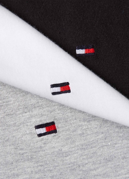 Tommy Hilfiger T-shirt met logo in 3-pack - detail 6 grijs
