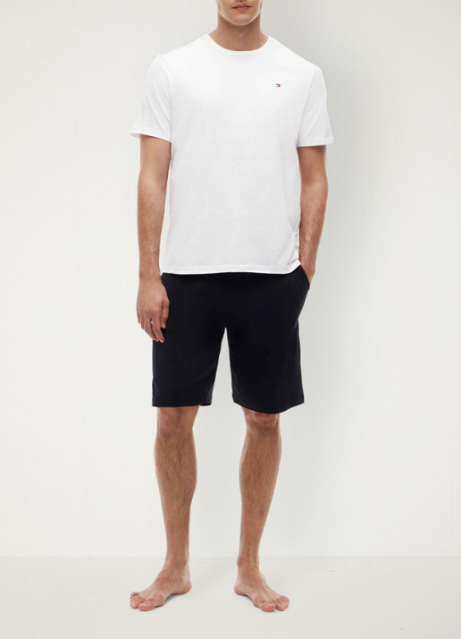 Tommy Hilfiger T-shirt met logo in 3-pack - voorkant 2 grijs