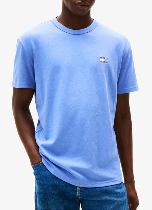 Tommy Hilfiger T-shirt met logo - voorkant 2 lichtblauw