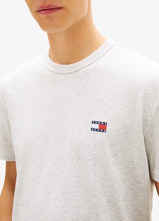Tommy Hilfiger T-shirt met logo - detail 4 grijs