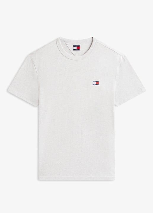 Tommy Hilfiger T-shirt met logo - voorkant grijs