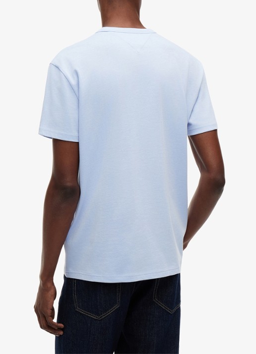 Tommy Hilfiger T-shirt met logo - achterkant moonlight iris-c5r / lichtblauw
