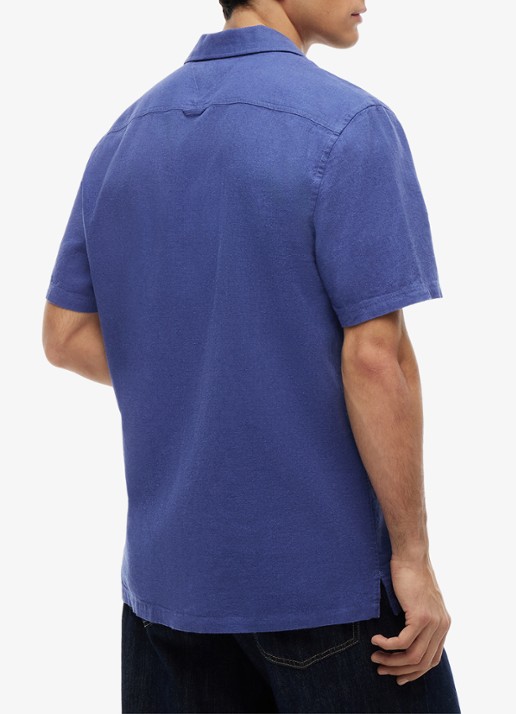 Tommy Hilfiger T-shirt met logo - achterkant 3 calico-aef / beige