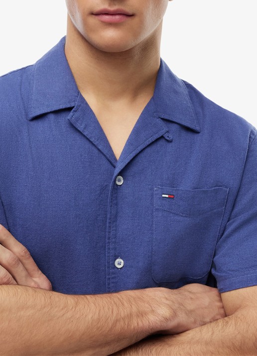 Tommy Hilfiger T-shirt met logo - detail 5 calico-aef / beige