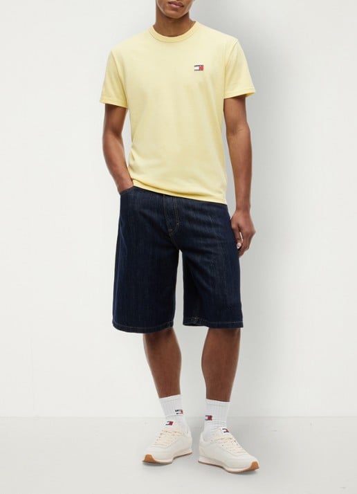 Tommy Hilfiger T-shirt met logo - voorkant 2 citronella-zf0 / geel
