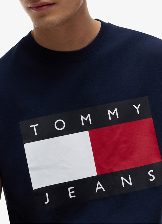 Tommy Hilfiger T-shirt met logo - detail 5 dark night navy-c1g