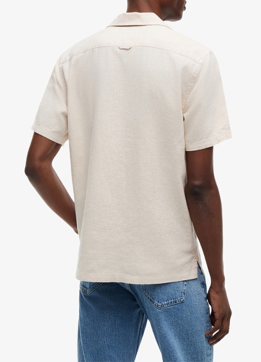 Tommy Hilfiger T-shirt met logo - achterkant 3 moonlight iris-c5r / lichtblauw