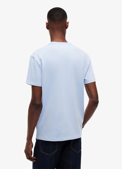Tommy Hilfiger T-shirt met logo - achterkant 3 blue storm-c6q / blauw
