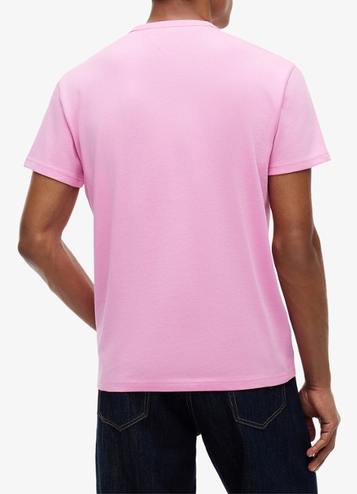 Tommy Hilfiger T-shirt met logo - achterkant 3 pink daisy-tou / roze