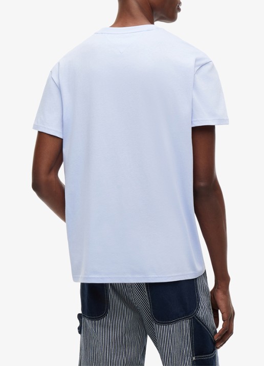 Tommy Hilfiger T-shirt met logo - achterkant 5 lichtblauw