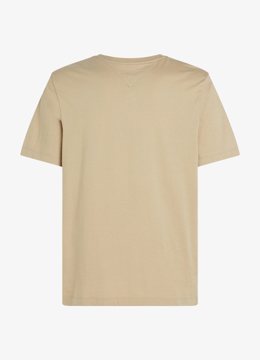 Tommy Hilfiger T-shirt met logo - achterkant sandalwood-rbt / bruin