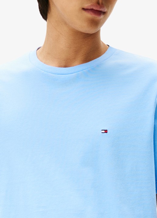 Tommy Hilfiger T-shirt met logo - detail 5 blauw