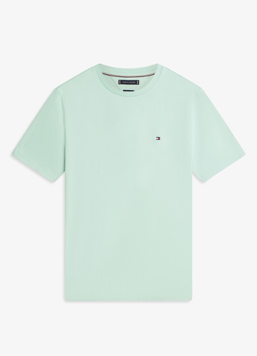 Tommy Hilfiger T-shirt met logo - voorkant 3 crushed mint