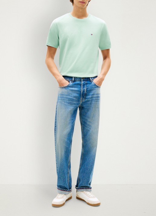 Tommy Hilfiger T-shirt met logo - voorkant 4 crushed mint