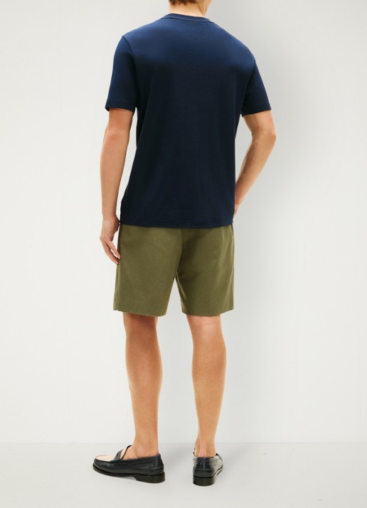 Tommy Hilfiger T-shirt met logo - achterkant donkerblauw