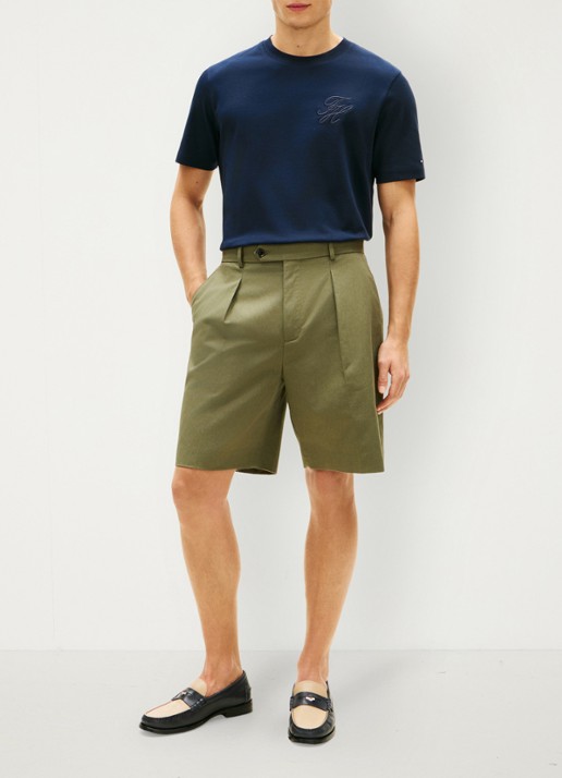 Tommy Hilfiger T-shirt met logo - voorkant 5 donkerblauw