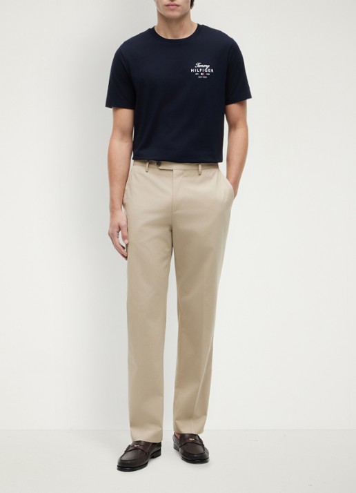 Tommy Hilfiger T-shirt met logo - voorkant 2 blauw