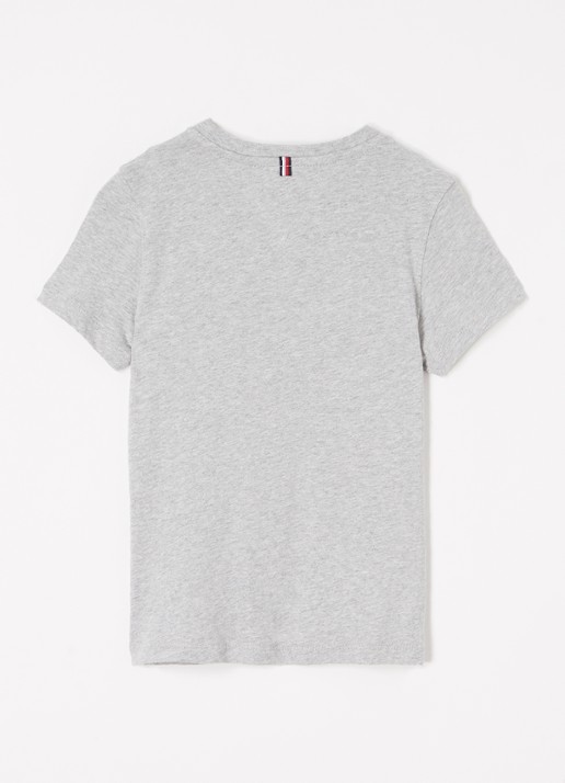Tommy Hilfiger T-shirt met logoborduring - voorkant 2 grijs
