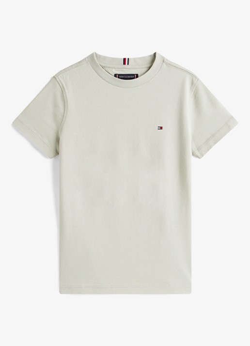 Tommy Hilfiger T-shirt met logoborduring - voorkant 2 misty sage-m1c / groen