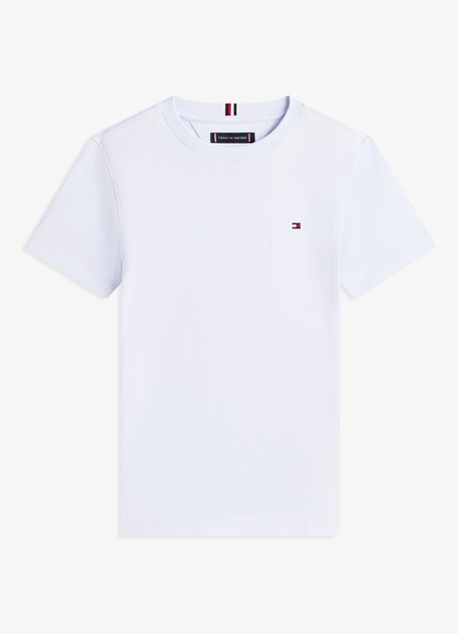 Tommy Hilfiger T-shirt met logoborduring - voorkant sweet blue-c3q / lichtblauw