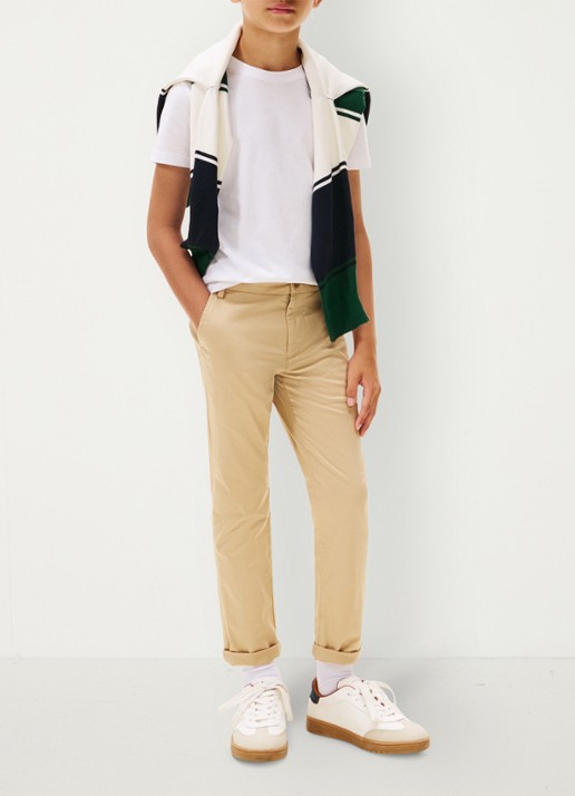 Tommy Hilfiger T-shirt met logoborduring - voorkant 2 white-ybr