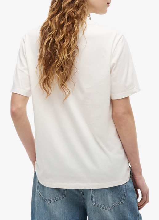 Tommy Hilfiger T-shirt met logoprint - achterkant 5 gebroken wit