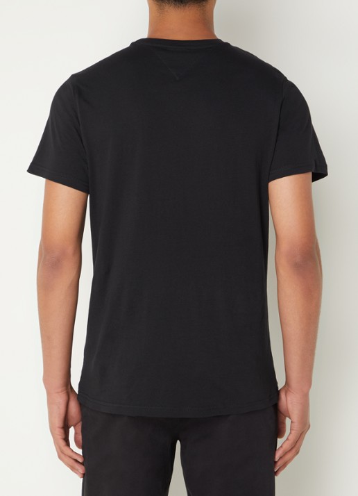 Tommy Hilfiger T-shirt met logoprint - achterkant 2 zwart
