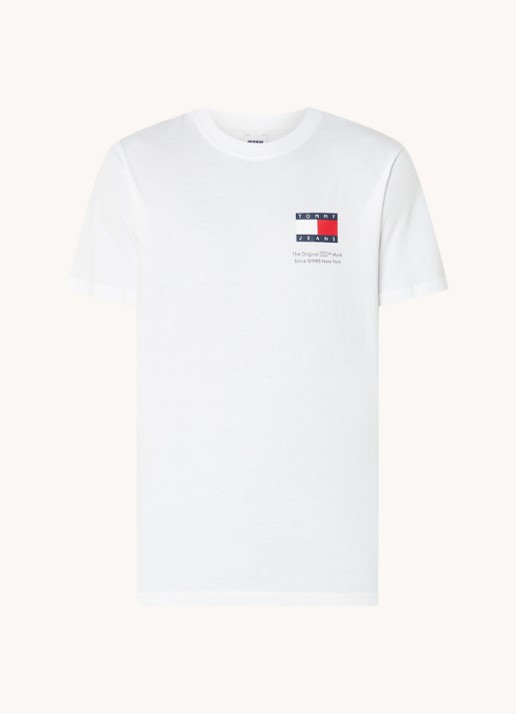 Tommy Hilfiger T-shirt met logoprint - voorkant wit