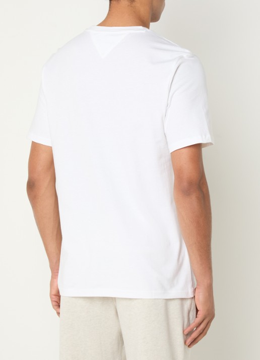Tommy Hilfiger T-shirt met logoprint - achterkant 8 wit