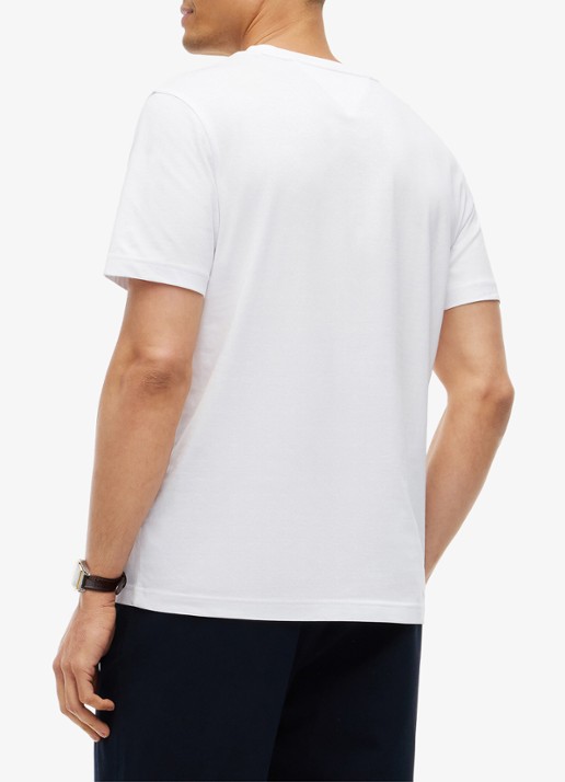 Tommy Hilfiger T-shirt met logoprint - achterkant wit