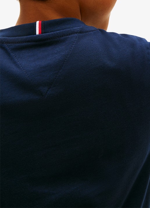 Tommy Hilfiger T-shirt met logoprint - detail 5 blauw
