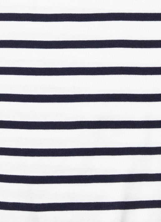 Tommy Hilfiger T-shirt met streepprint - detail 3 breton ecru/dessert sky / wit