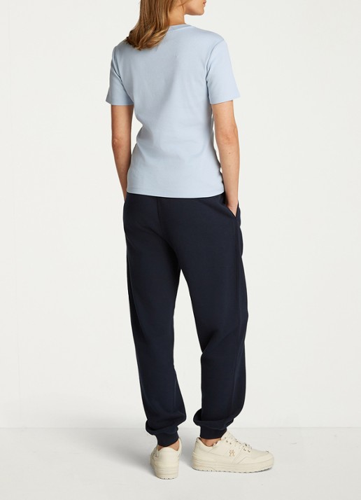 Tommy Hilfiger T-shirt met streepprint - achterkant 5 breezy blue / blauw
