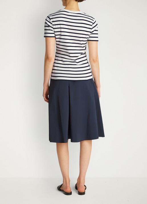 Tommy Hilfiger T-shirt met streepprint - achterkant 6 breton dark navy / blauw