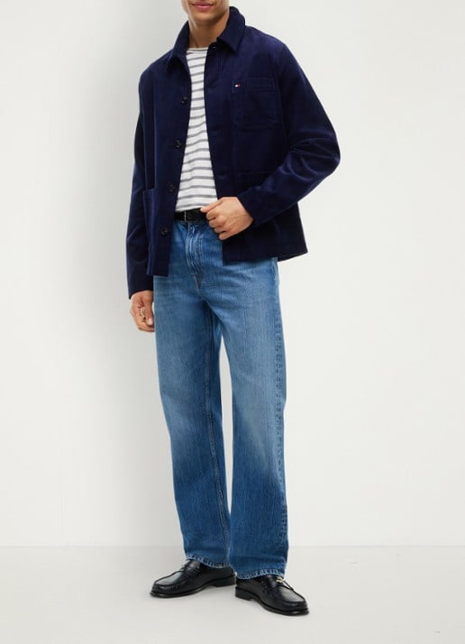 Tommy Hilfiger T-shirt met streepprint - voorkant 4 wit