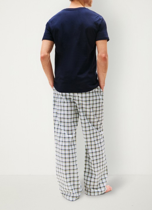 Tommy Hilfiger T-shirts met logo in 3-pack - achterkant 7 lindegroen