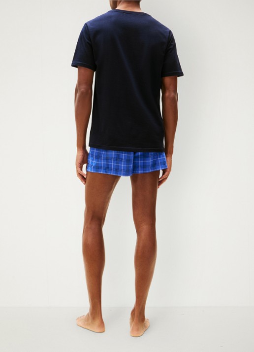 Tommy Hilfiger T-shirts met logo in 3-pack - achterkant 5 donkerblauw