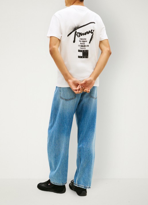 Tommy Hilfiger Tanga van mesh - achterkant bruin
