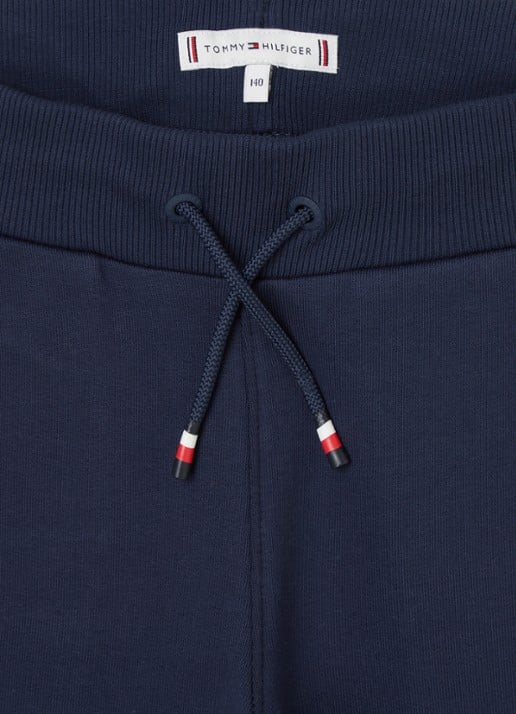 Tommy Hilfiger Tapered fit joggingbroek met logoborduring - detail 3 donkerblauw